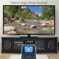 "Zion's Virgin River Flowing" 1 HR  Static Nature Video 4K